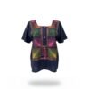 Blusa casual con bordado de cadenilla hecho por artesanas del Istmo de Tehuantepec