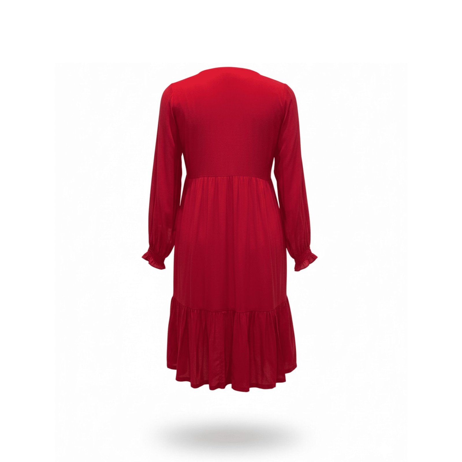 Vestido camisero con bordado de flores del Istmo de Tehuantepec en pechera