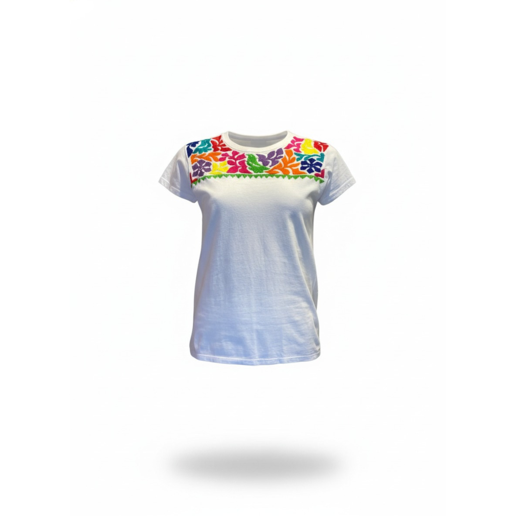 Playera de Dama con bordado de Jalapa de Díaz - Imagen 2