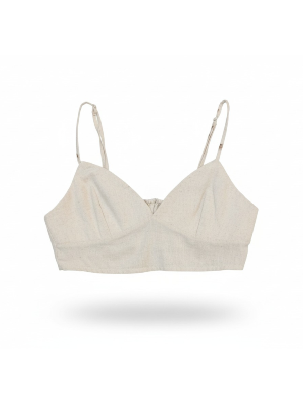 Crop Top Básico de Lino