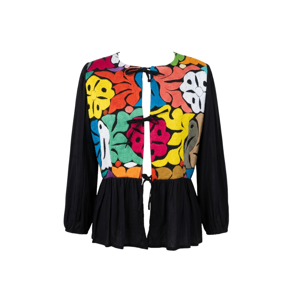 Blusa Copenhague Manga Larga con bordado de Jalapa