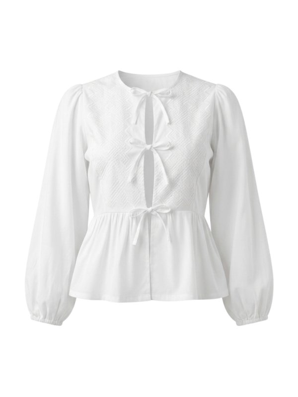 Blusa Copenhague Manga Larga con bordado del Istmo
