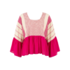 Blusa casual corte mariposa